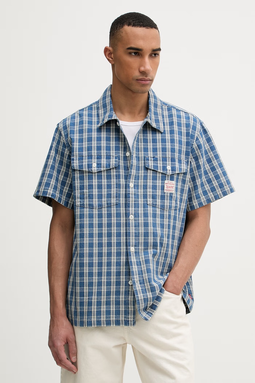 Cămașă pentru bărbați levi’s din bumbac SS WORKER – WW x WORKWEAR Cămașă pentru bărbați levi’s din bumbac SS WORKER – WW x WORKWEAR
