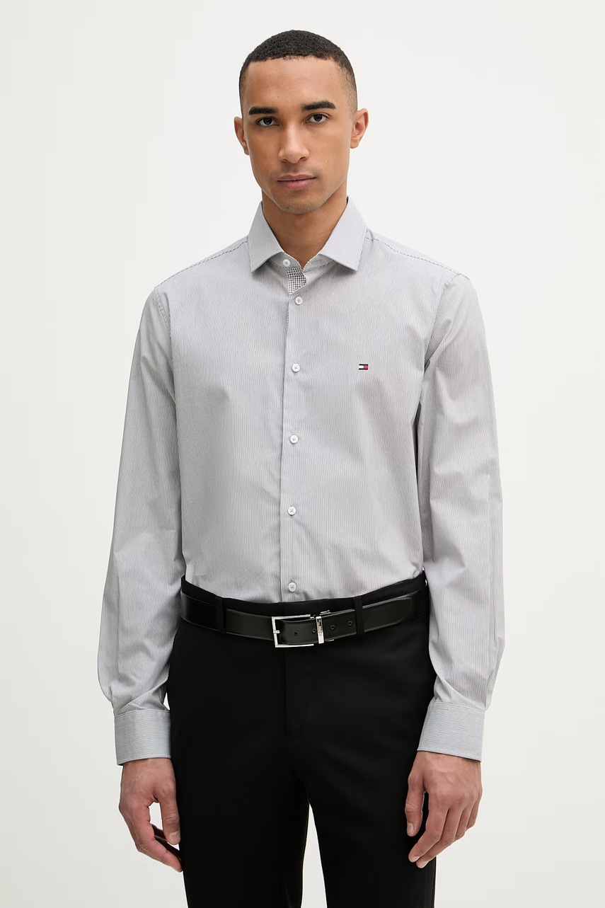 Cămășă slim fit tommy hilfiger pentru bărbați, din bumbac cu elastan Cămășă slim fit tommy hilfiger pentru bărbați, din bumbac cu elastan