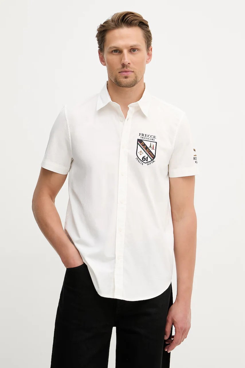 Cămașă pentru bărbați aeronautica militare, din bumbac cu elastan Cămașă pentru bărbați aeronautica militare, din bumbac cu elastan