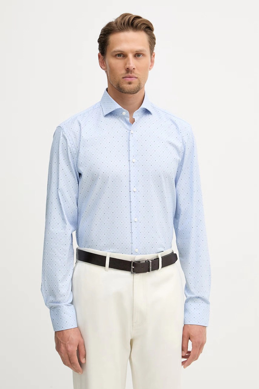 Cămașă BOSS din bumbac cu elastan HANK Cămașă BOSS din bumbac cu elastan HANK