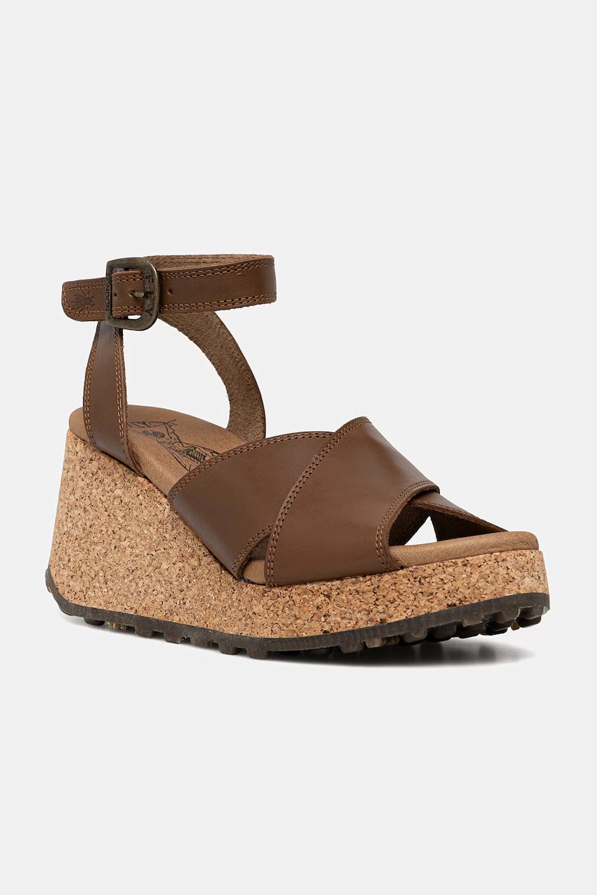Fly London sandale wedges din piele DONY440FLY Fly London sandale wedges din piele DONY440FLY