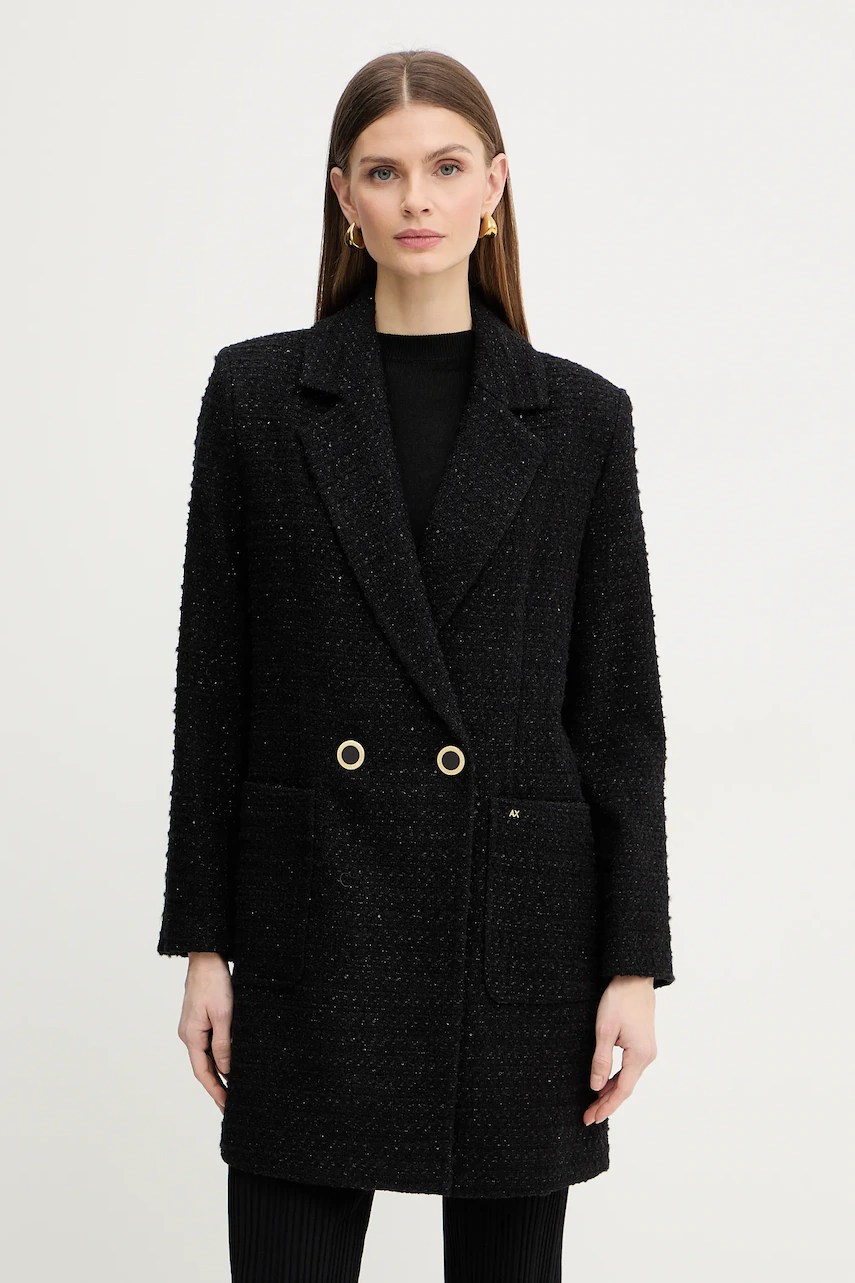 Armani exchange haină oversize cu lână Armani exchange haină oversize cu lână