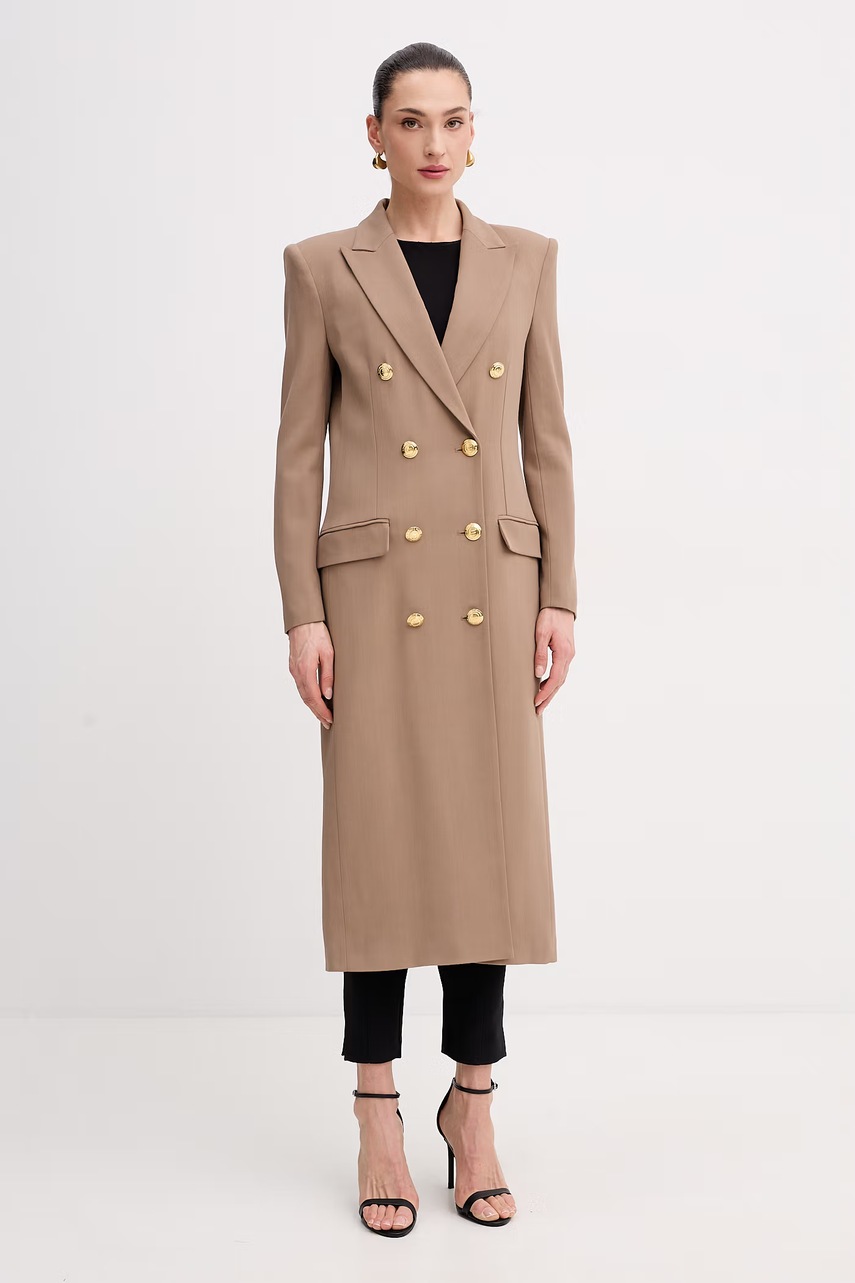 Palton pentru femei elisabetta franchi, din viscoză Palton pentru femei elisabetta franchi, din viscoză