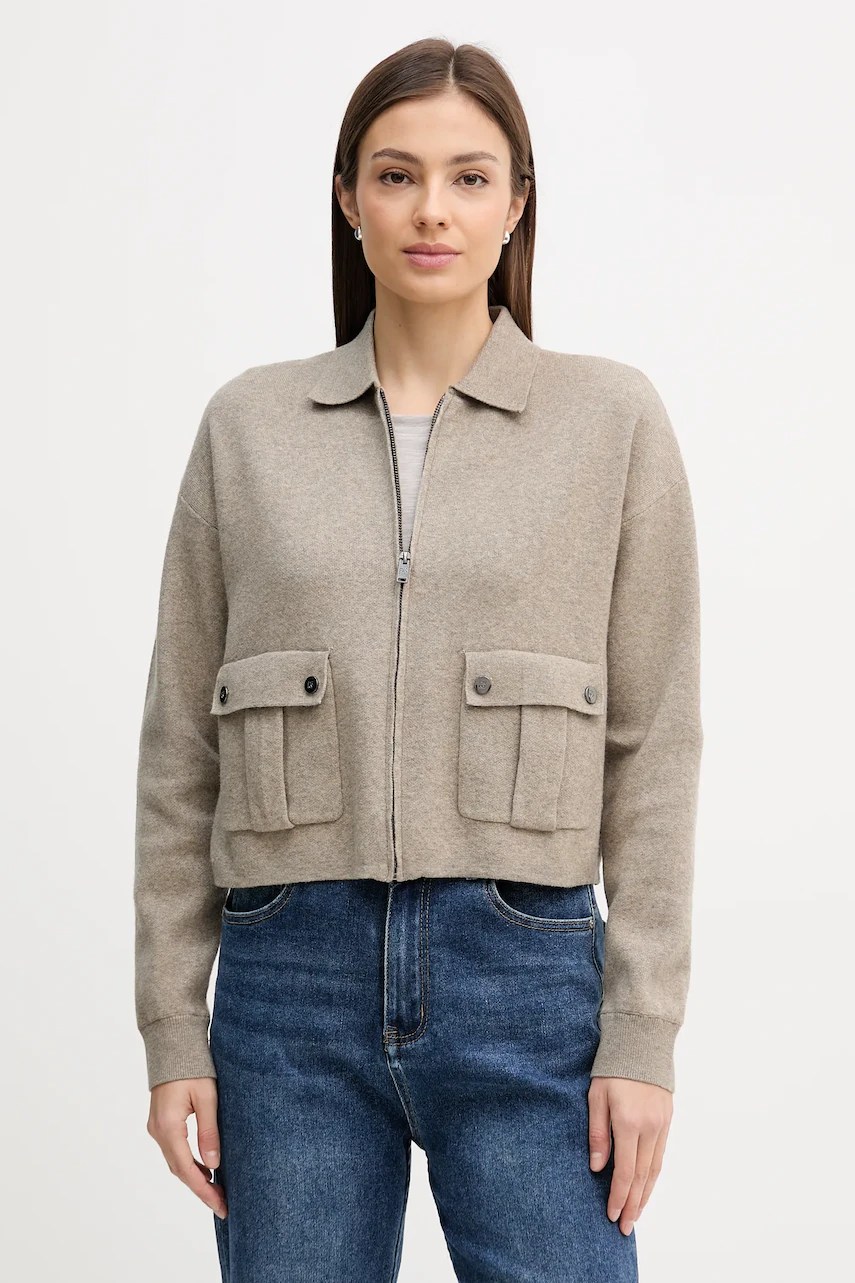 Cardigan dkny din amestec de lână Cardigan dkny din amestec de lână