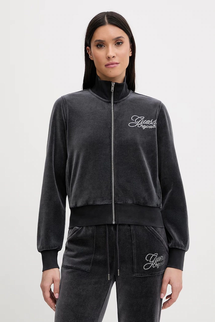 Bluza din velur guess originals Bluza din velur guess originals