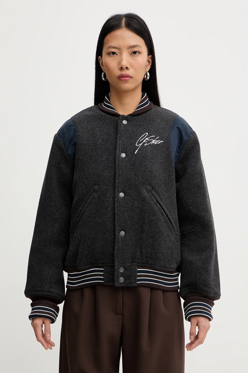 Jachetă bomber g-star din lână Cropped bomber Jachetă bomber g-star din lână Cropped bomber