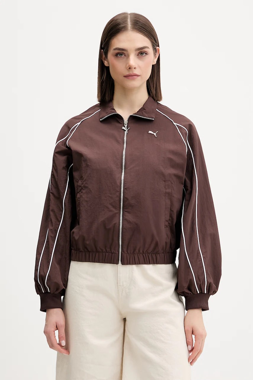 Jachetă scurtă puma pentru femei cu mâneci Balloon Jachetă scurtă puma pentru femei cu mâneci Balloon