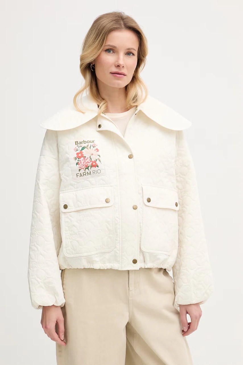 Geacă de tranziție pentru femei barbour x Farm Rio Geacă de tranziție pentru femei barbour x Farm Rio