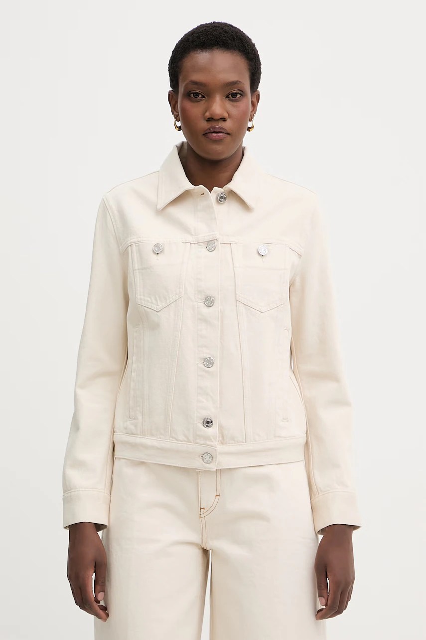 Geacă de blugi trussardi pentru femei, din bumbac Geacă de blugi trussardi pentru femei, din bumbac