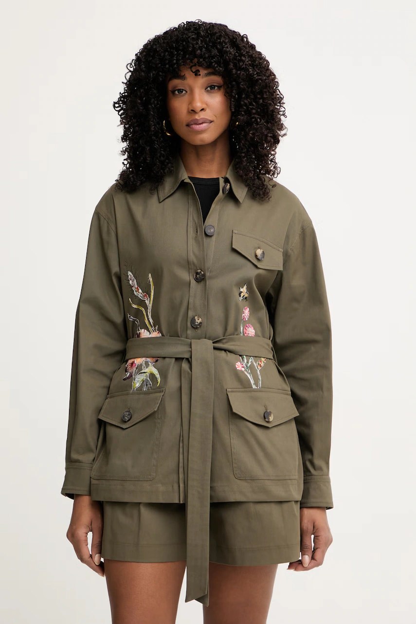 Luisa Spagnoli jachetă damă din bumbac cu elastan Vernet Luisa Spagnoli jachetă damă din bumbac cu elastan Vernet