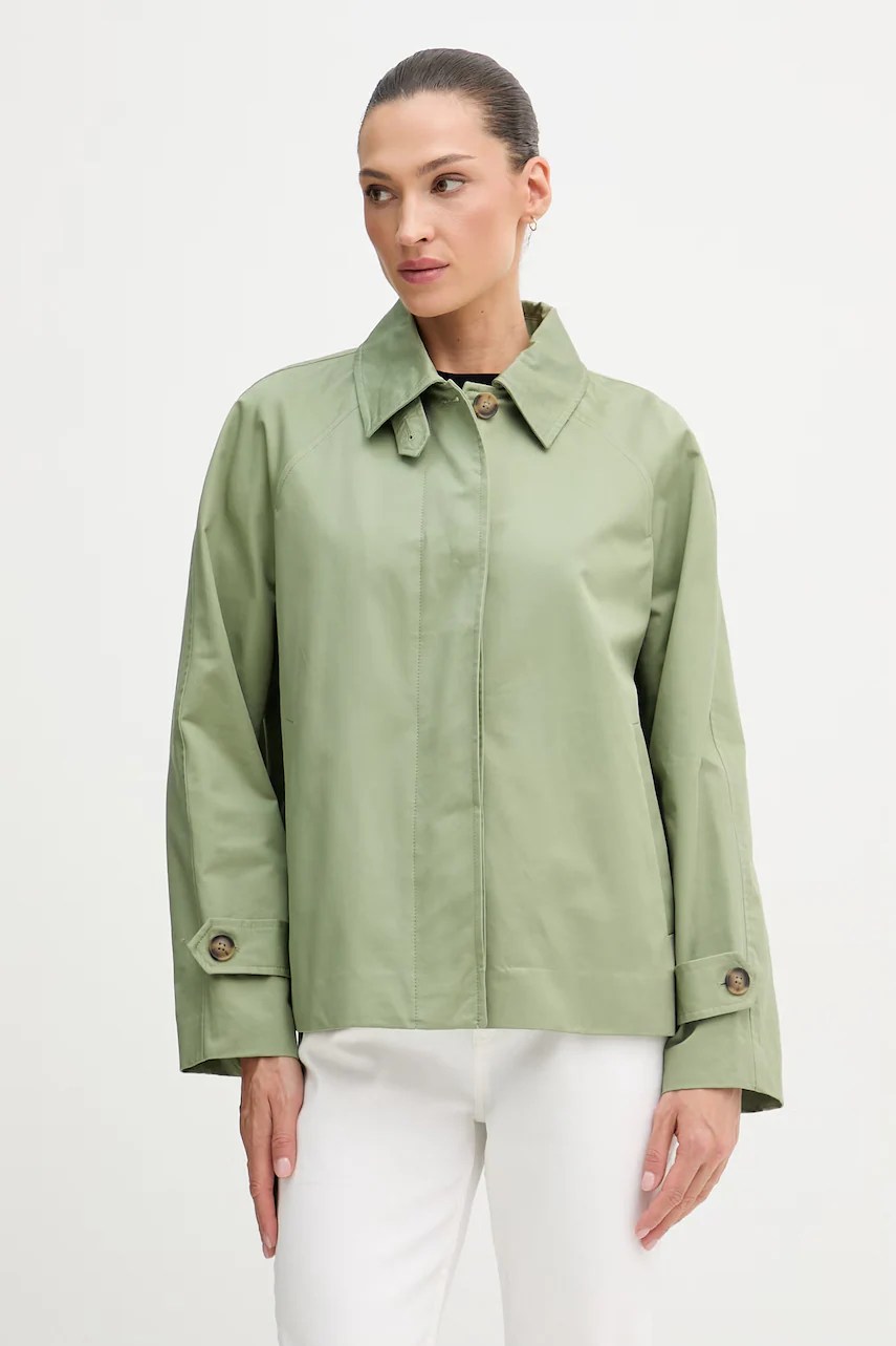 Palton pentru femei united colors of benetton, din bumbac Palton pentru femei united colors of benetton, din bumbac