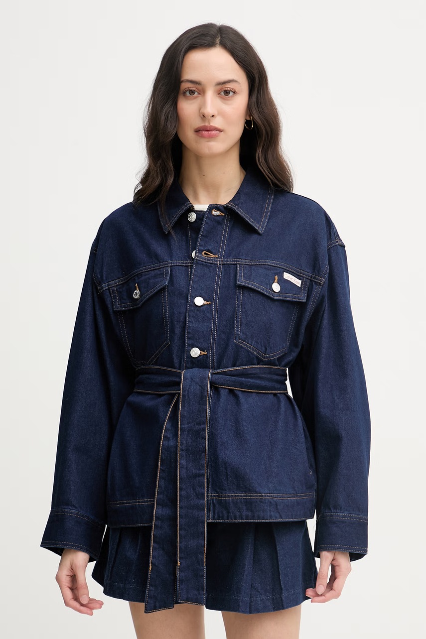 Jachetă scurtă din denim pentru femei calvin klein jeans Jachetă scurtă din denim pentru femei calvin klein jeans
