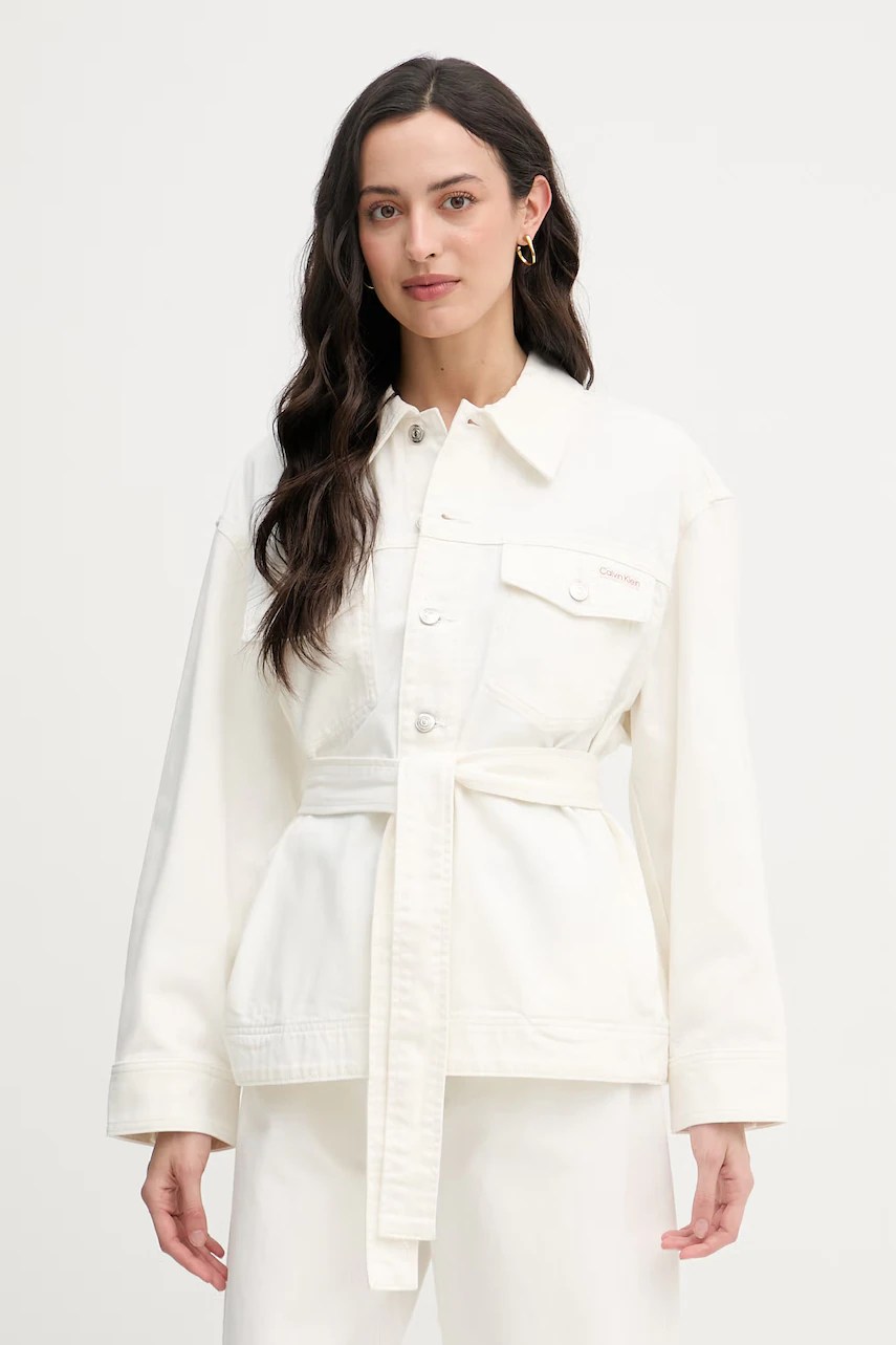Geacă scurtă calvin klein jeans pentru femei din bumbac Geacă scurtă calvin klein jeans pentru femei din bumbac