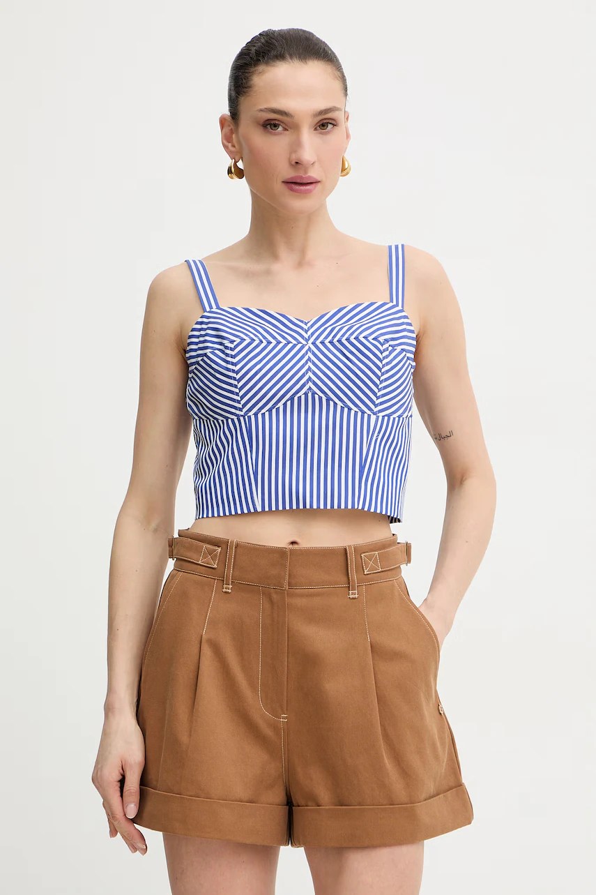 Guess tricou fără mâneci pentru femei, din bumbac TECLA Guess tricou fără mâneci pentru femei, din bumbac TECLA