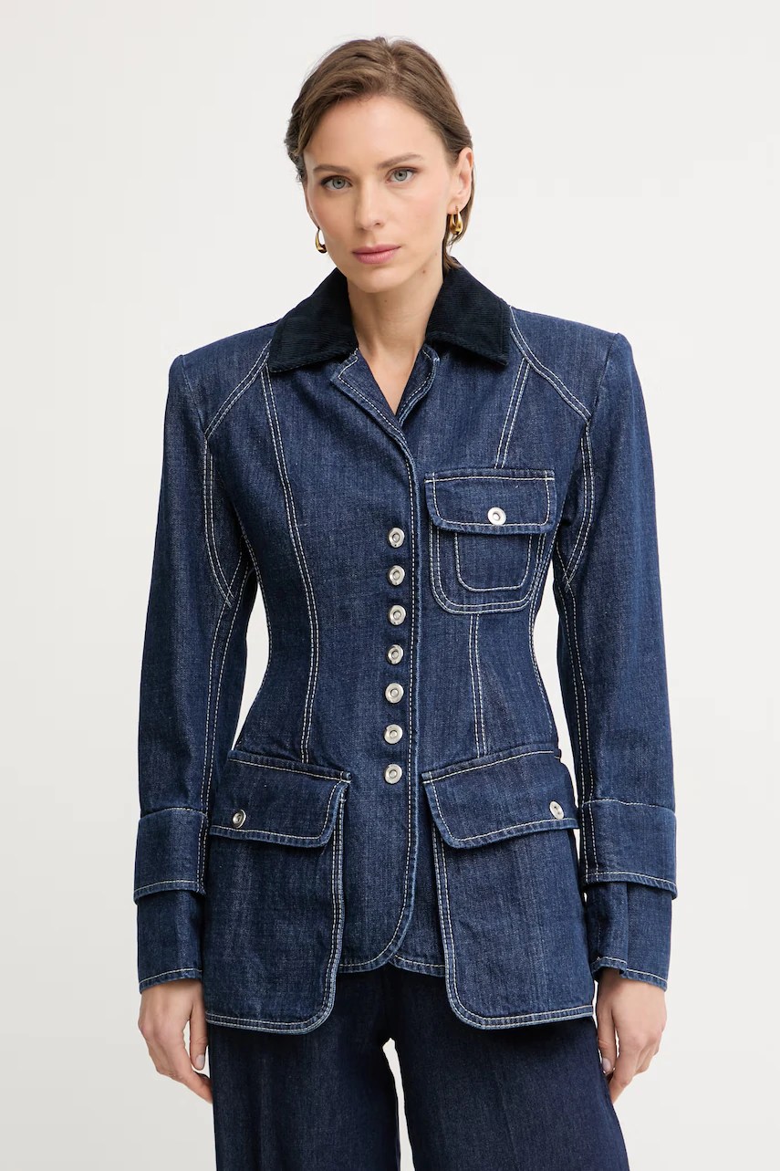 Geacă de blugi max&co. pentru femei din denim MCLQUIETE Geacă de blugi max&co. pentru femei din denim MCLQUIETE