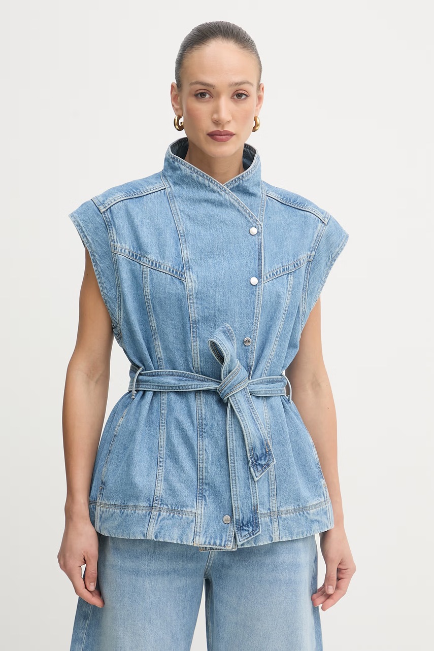 Vestă BOSS orange pentru femei din denim Vestă BOSS orange pentru femei din denim