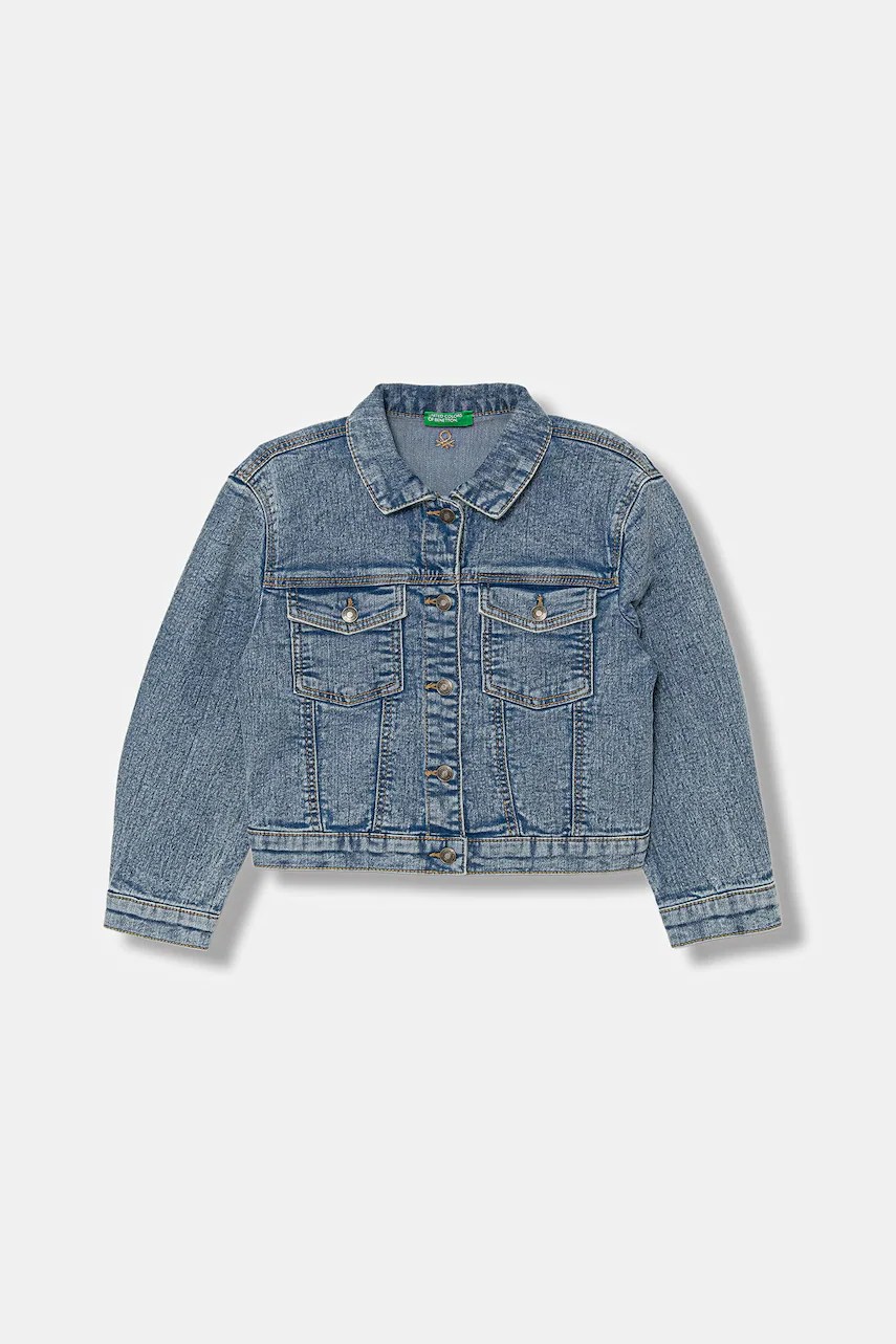 Jachetă united colors of benetton pentru copii, din denim Jachetă united colors of benetton pentru copii, din denim