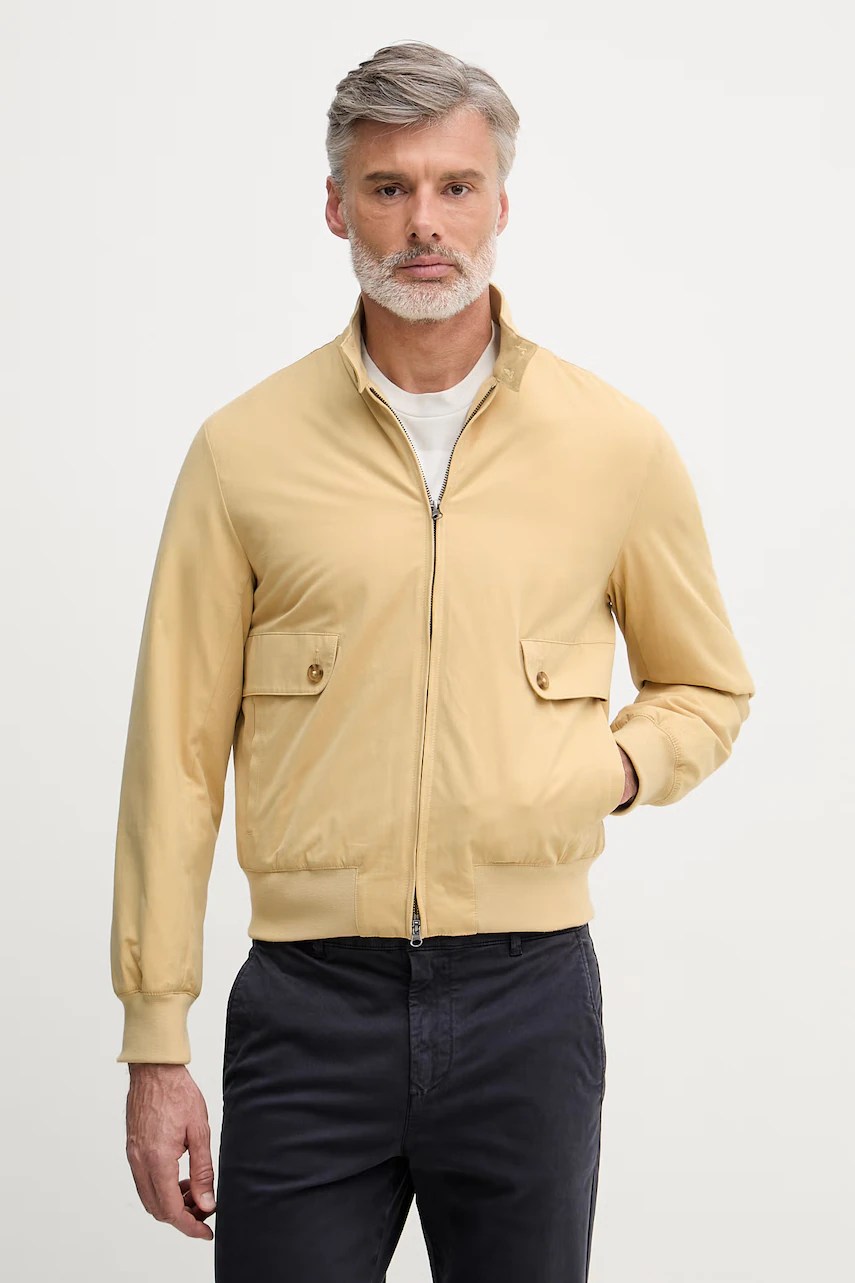 Jachetă scurtă bărbați united colors of benetton din bumbac Jachetă scurtă bărbați united colors of benetton din bumbac