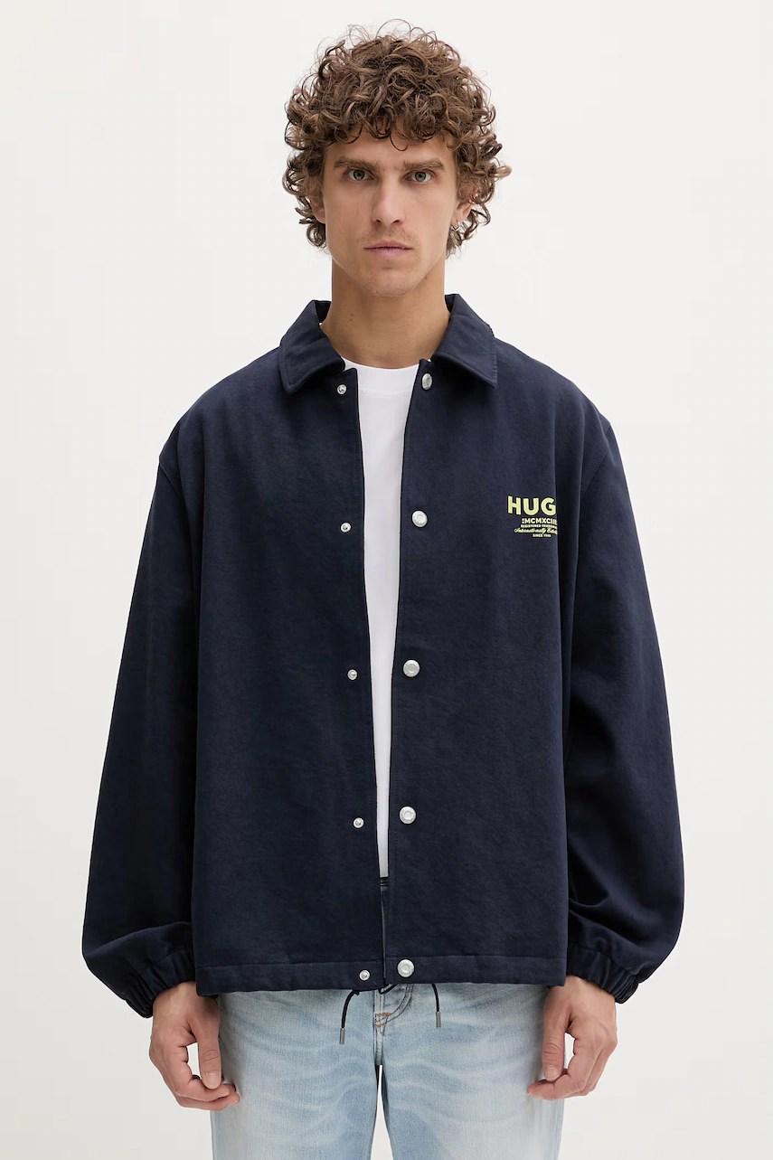 Hugo blue jachetă scurtă pentru bărbați din bumbac Biyo262D1 Hugo blue jachetă scurtă pentru bărbați din bumbac Biyo262D1