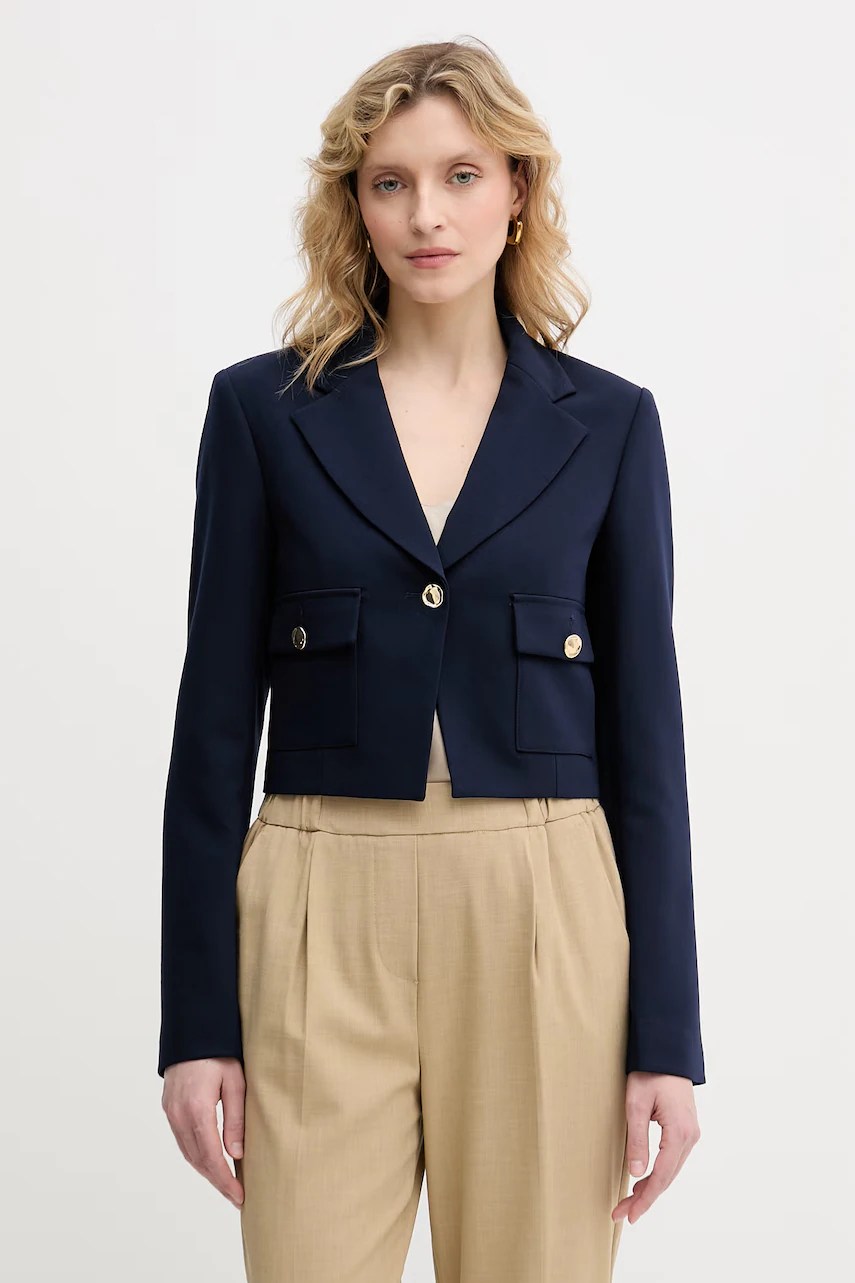 Sacou united colors of benetton cu un singur rând de nasturi pentru femei Sacou united colors of benetton cu un singur rând de nasturi pentru femei