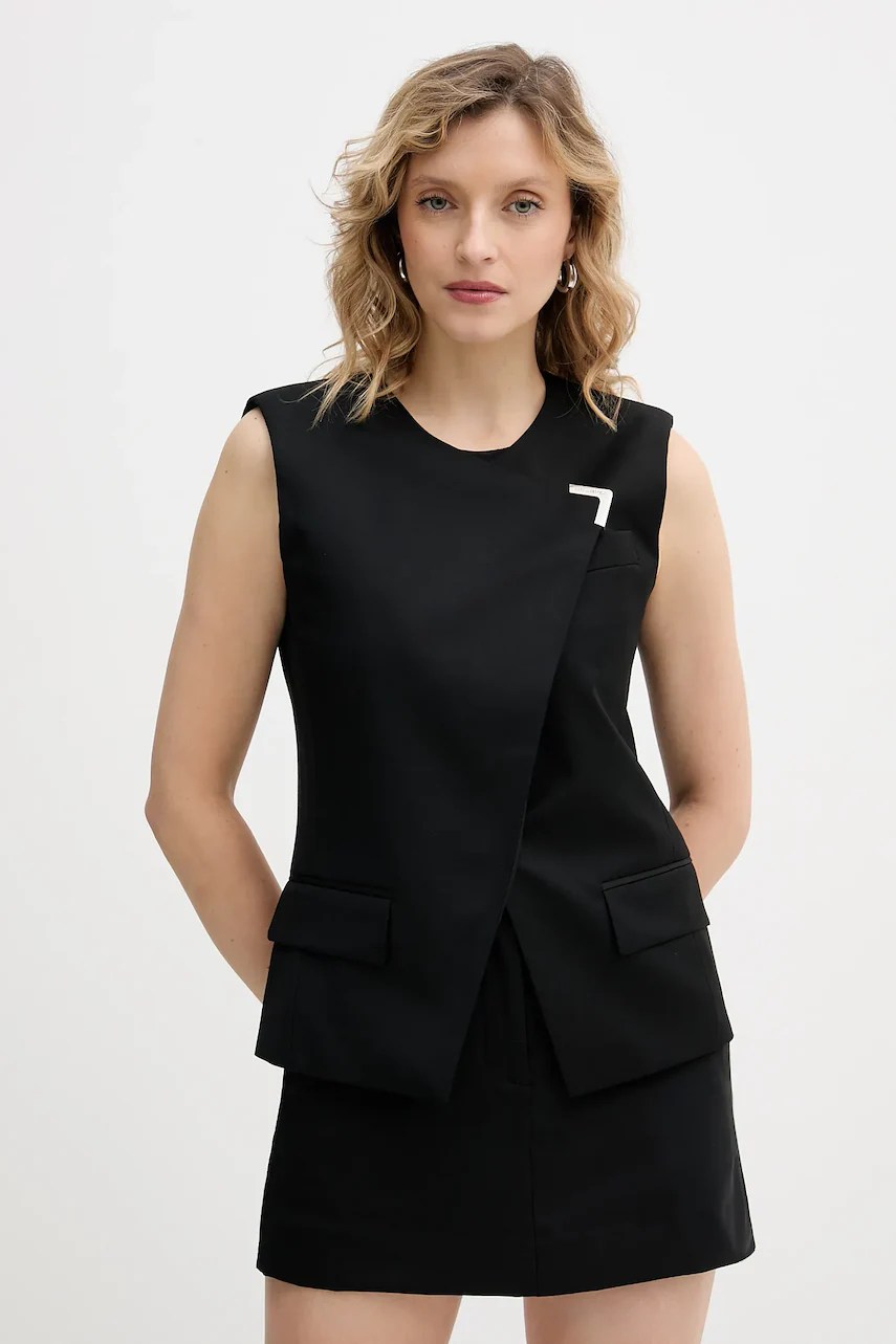 Vestă karl lagerfeld din lână și poliester reciclat Vestă karl lagerfeld din lână și poliester reciclat