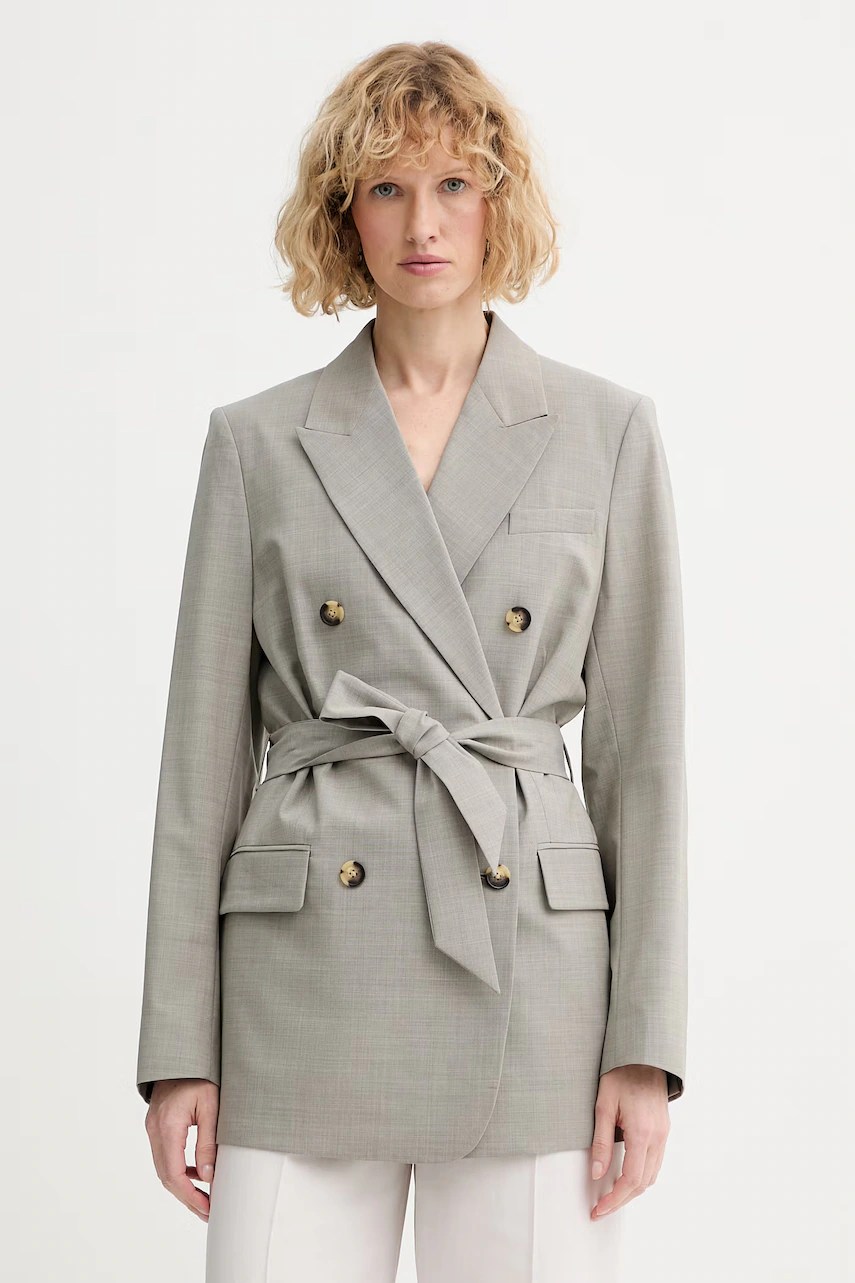 Rag & Bone sacou cu două rânduri de nasturi de damă cu lână Virginia Rag & Bone sacou cu două rânduri de nasturi de damă cu lână Virginia