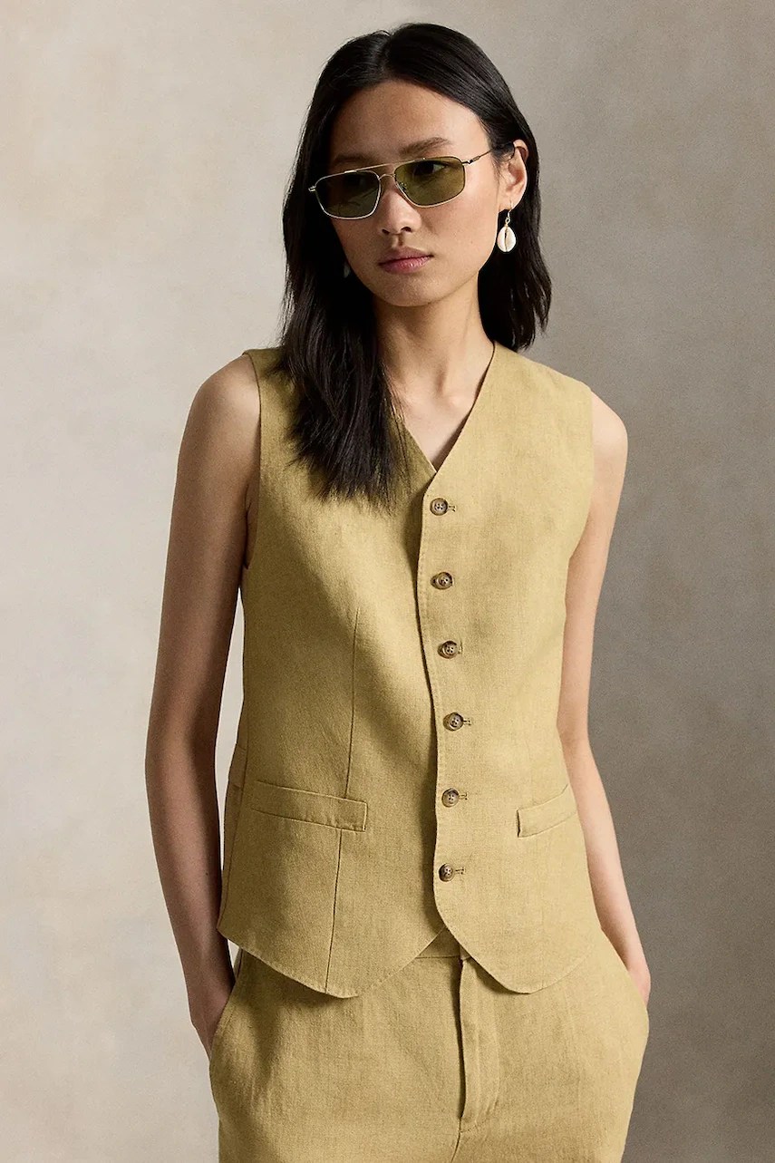 Vestă elegantă din in DELAVE LINEN de damă polo ralph lauren Vestă elegantă din in DELAVE LINEN de damă polo ralph lauren