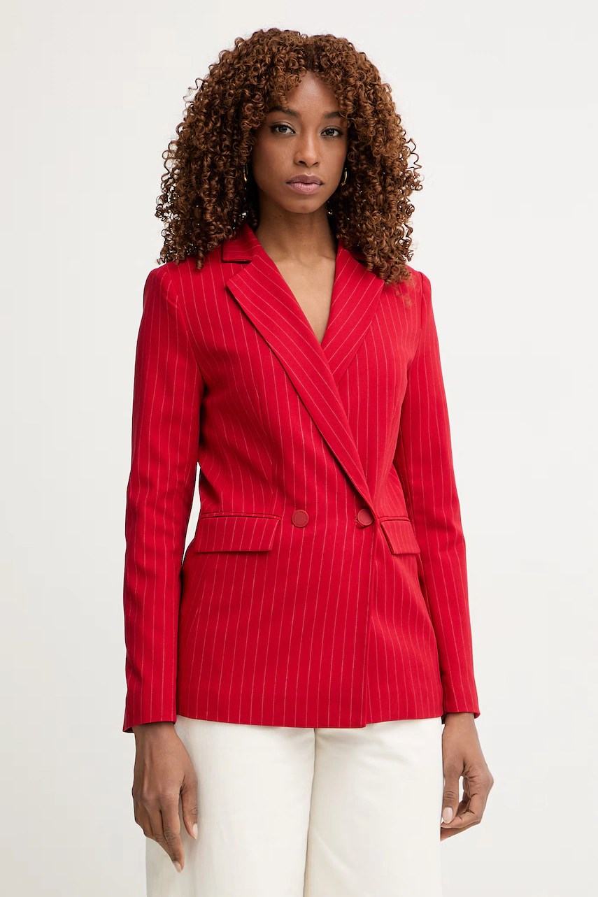 Sacou morgan cu două rânduri de nasturi pentru femei Sacou morgan cu două rânduri de nasturi pentru femei