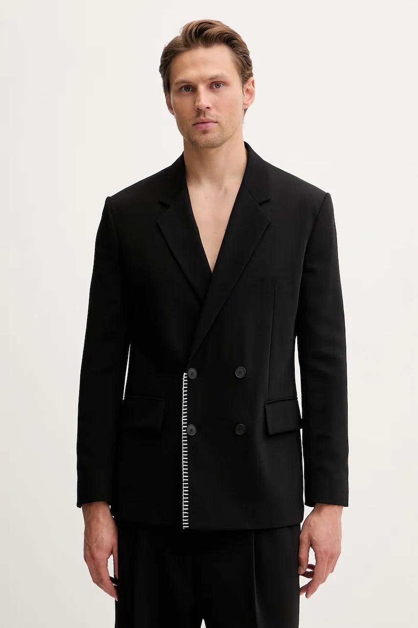 Hugo sacou din două piese pentru bărbați, cu lână Karlo262F1X Hugo sacou din două piese pentru bărbați, cu lână Karlo262F1X