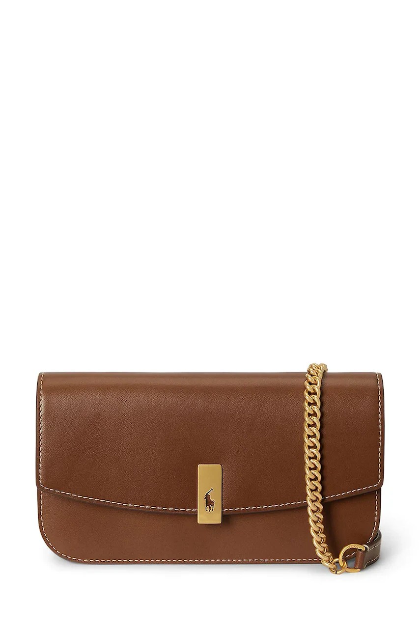 Geantă de mână din piele polo ralph lauren Geantă de mână din piele polo ralph lauren