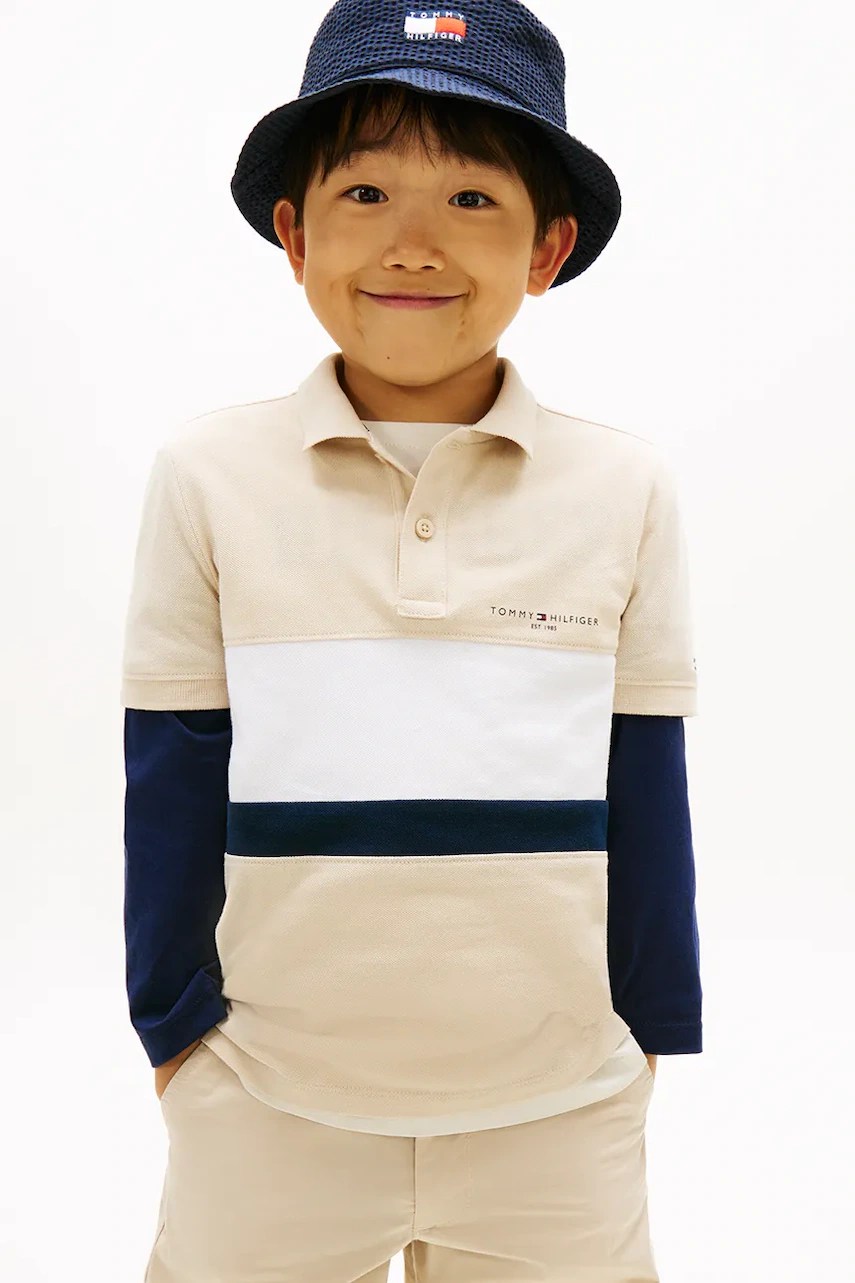 Polo pentru copii tommy hilfiger din bumbac Polo pentru copii tommy hilfiger din bumbac