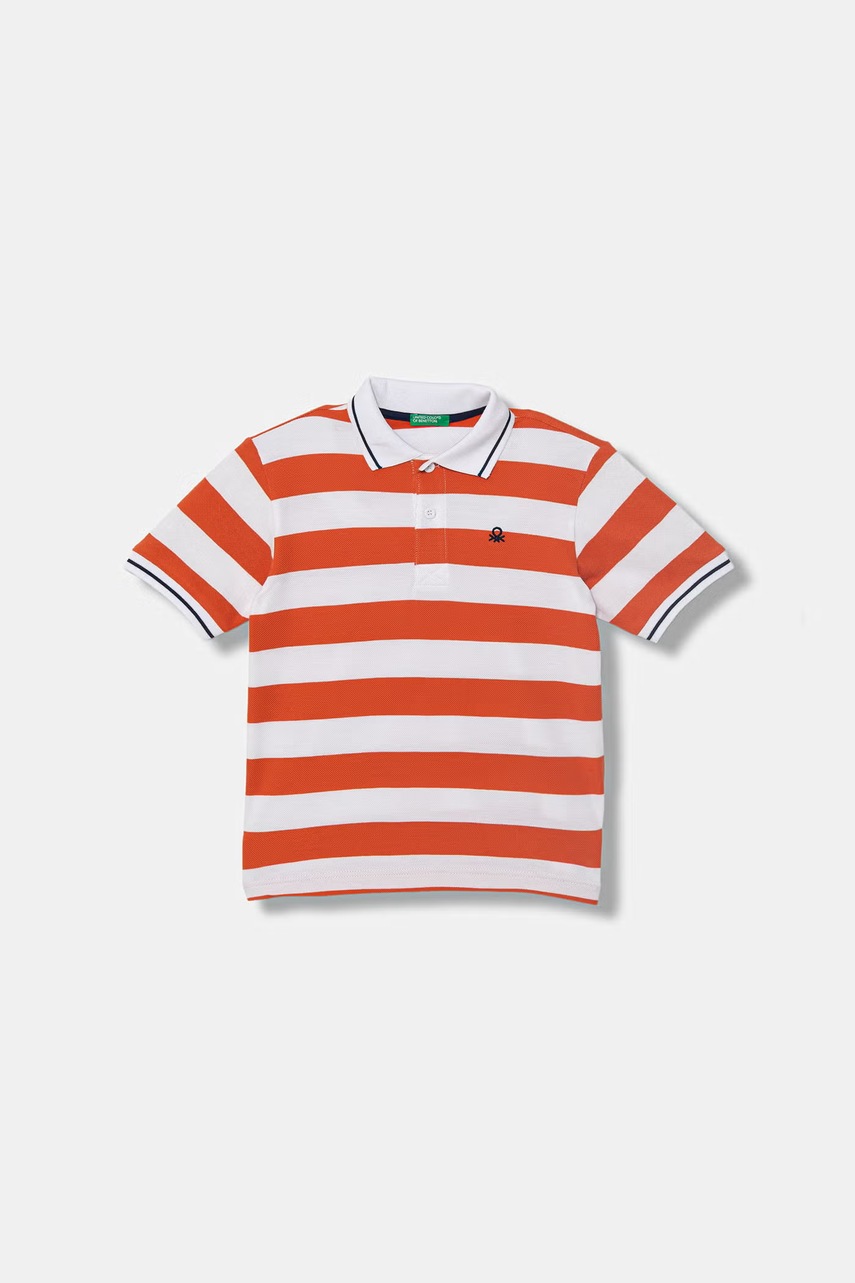 Polo pentru copii united colors of benetton din bumbac Polo pentru copii united colors of benetton din bumbac