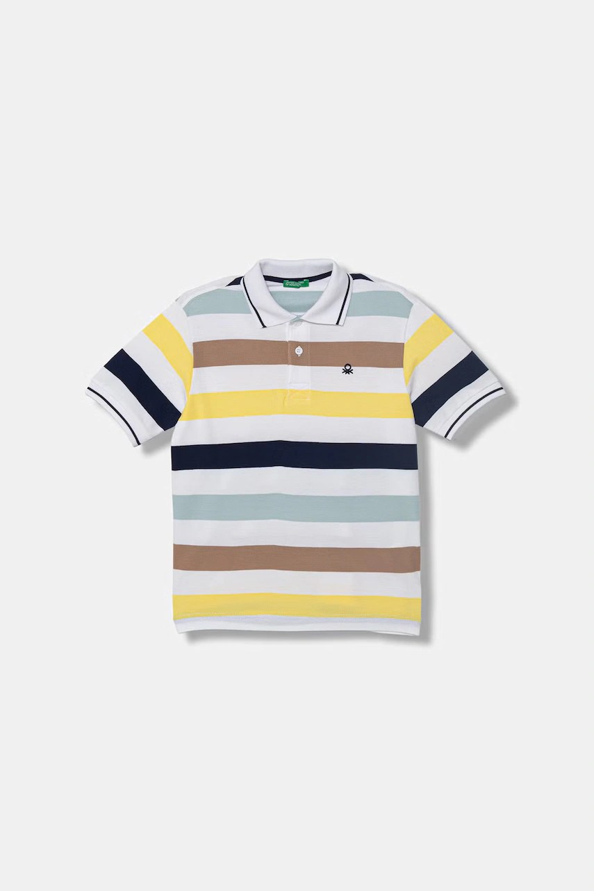 Polo pentru copii din bumbac united colors of benetton Polo pentru copii din bumbac united colors of benetton