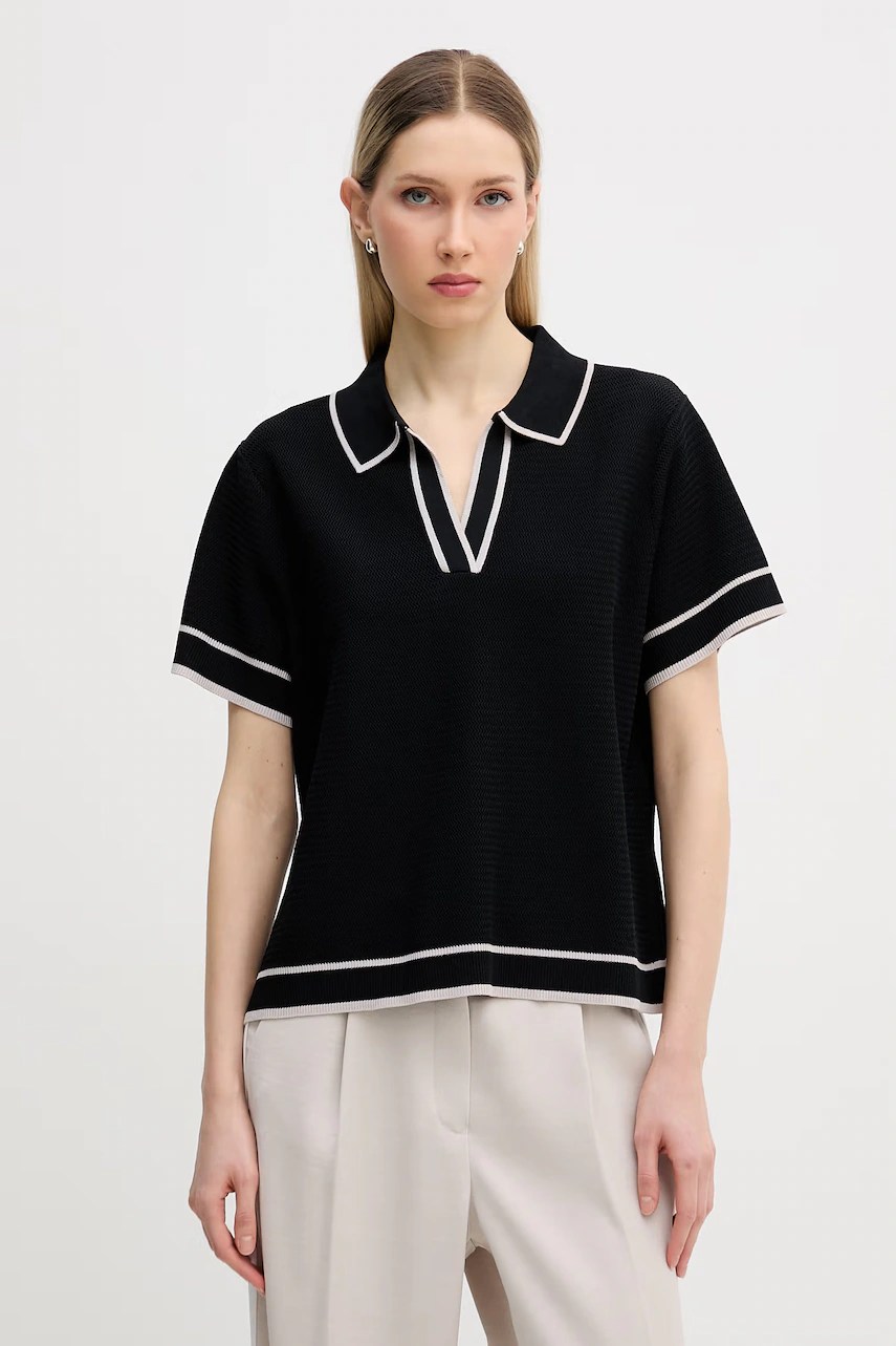 Polo marc aurel pentru femei, din amestec de vâscoză Polo marc aurel pentru femei, din amestec de vâscoză