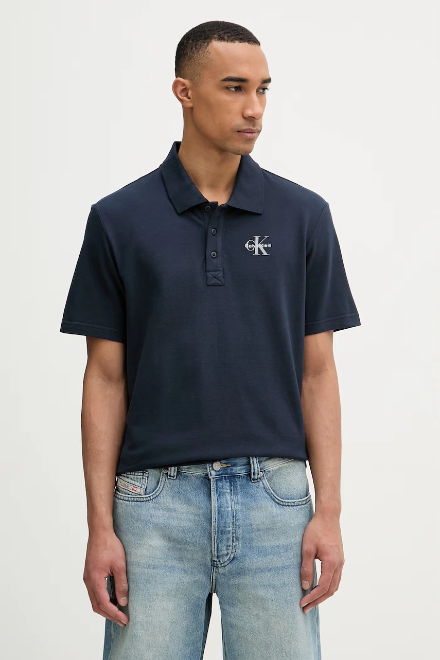 Tricou polo calvin klein jeans pentru bărbați, din bumbac Tricou polo calvin klein jeans pentru bărbați, din bumbac