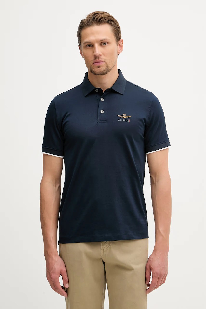 Polo bărbați aeronautica militare din bumbac Polo bărbați aeronautica militare din bumbac