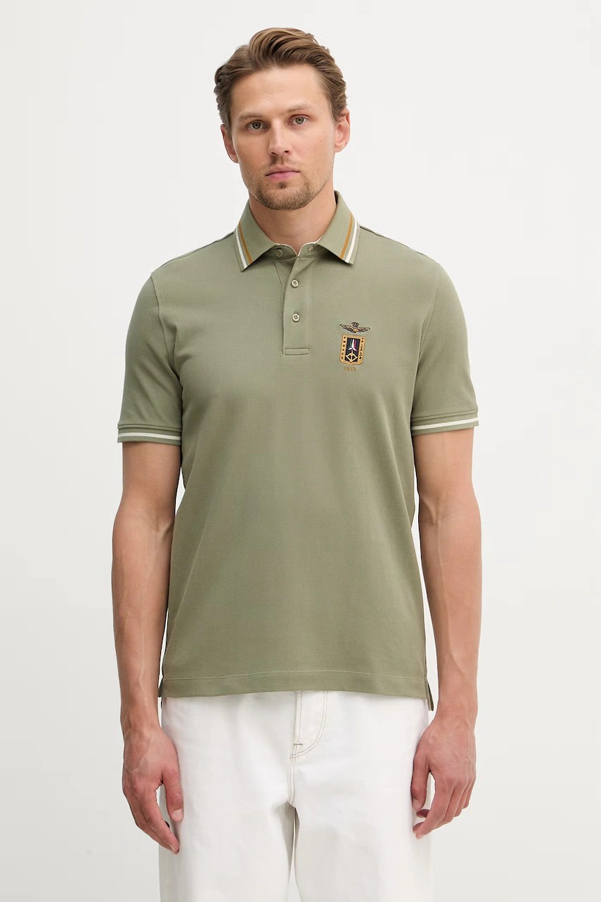 Polo pentru bărbați aeronautica militare din bumbac Polo pentru bărbați aeronautica militare din bumbac