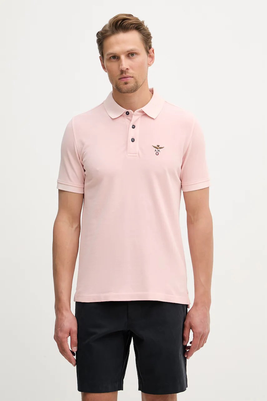 Polo bărbătesc aeronautica militare din bumbac Polo bărbătesc aeronautica militare din bumbac