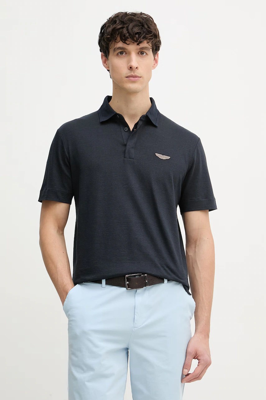 Tricou polo bărbați BOSS cu in BOSS x ASTON MARTIN Tricou polo bărbați BOSS cu in BOSS x ASTON MARTIN