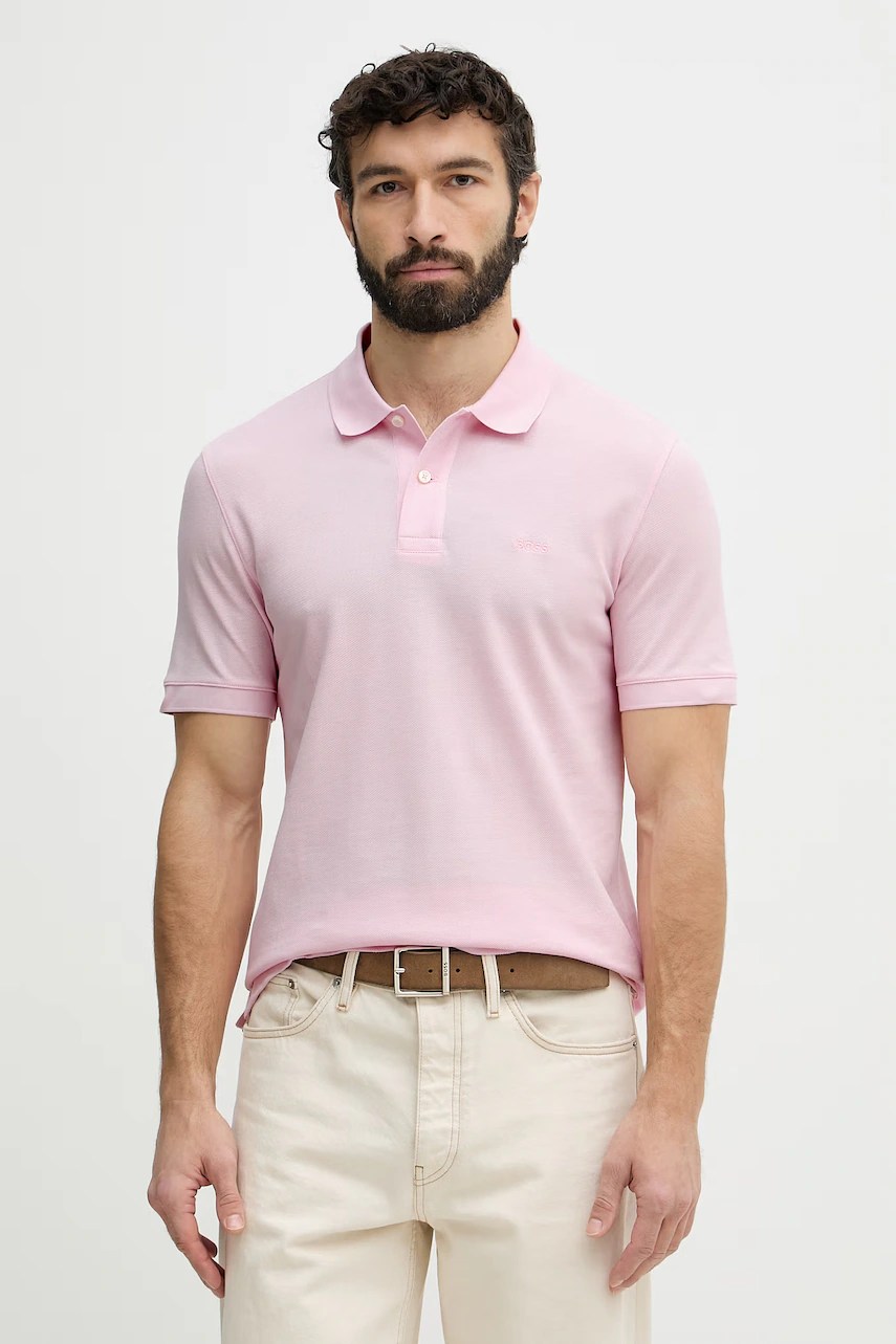 Polo bărbați BOSS din bumbac Pallas Polo bărbați BOSS din bumbac Pallas