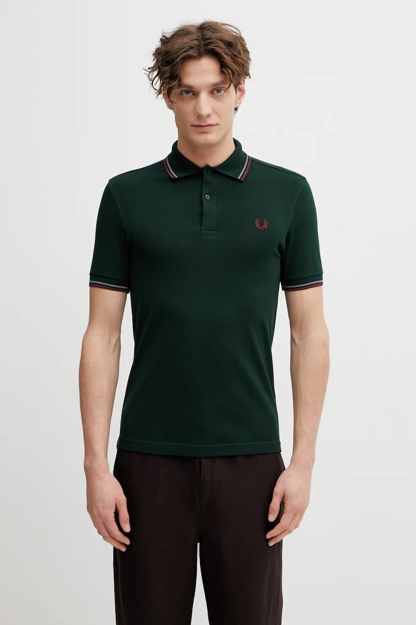 Tricou polo bărbați fred perry din bumbac Tricou polo bărbați fred perry din bumbac