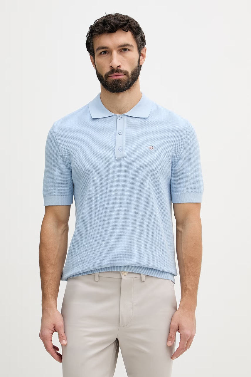 Polo bărbați gant din bumbac Polo bărbați gant din bumbac