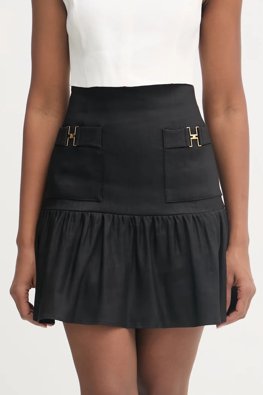 Fustă elisabetta franchi din in Fustă elisabetta franchi din in