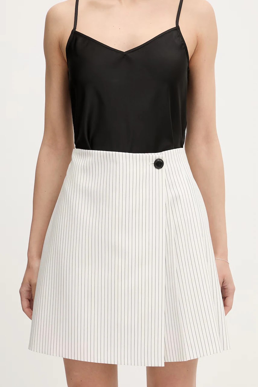 Fustă plisată HUGO cu vâscoză Riberi Fustă plisată HUGO cu vâscoză Riberi