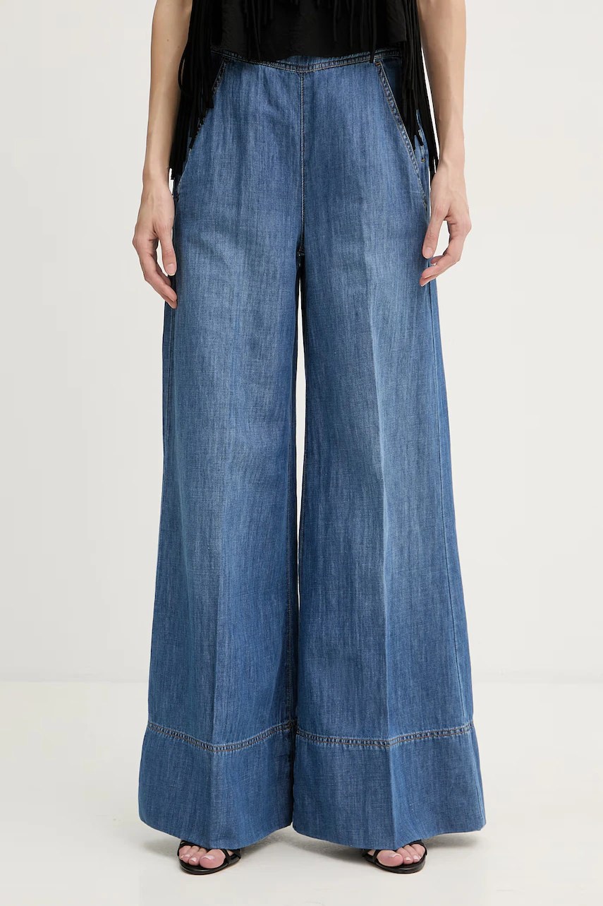 Blugi wide leg pinko pentru damă Blugi wide leg pinko pentru damă