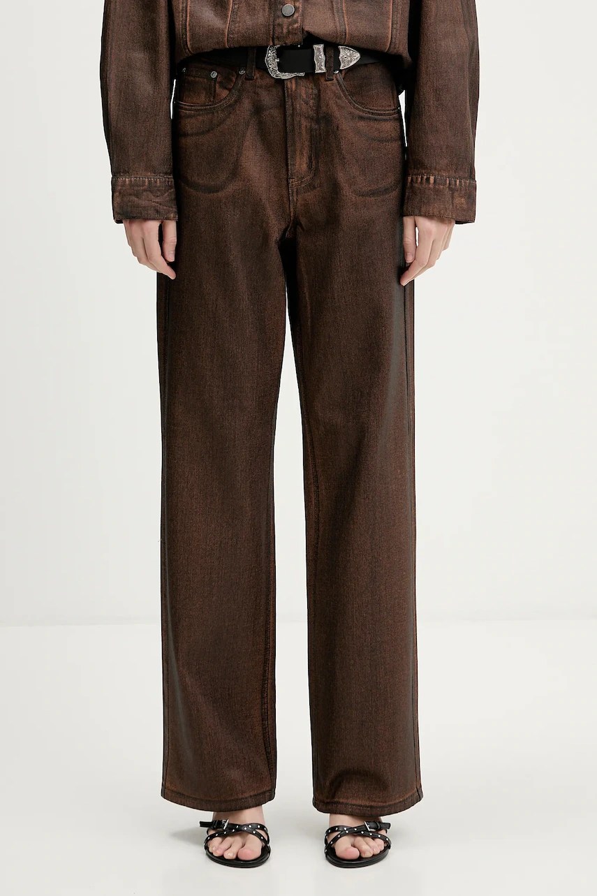 Blugi gestuz cu croială largă Blugi gestuz cu croială largă