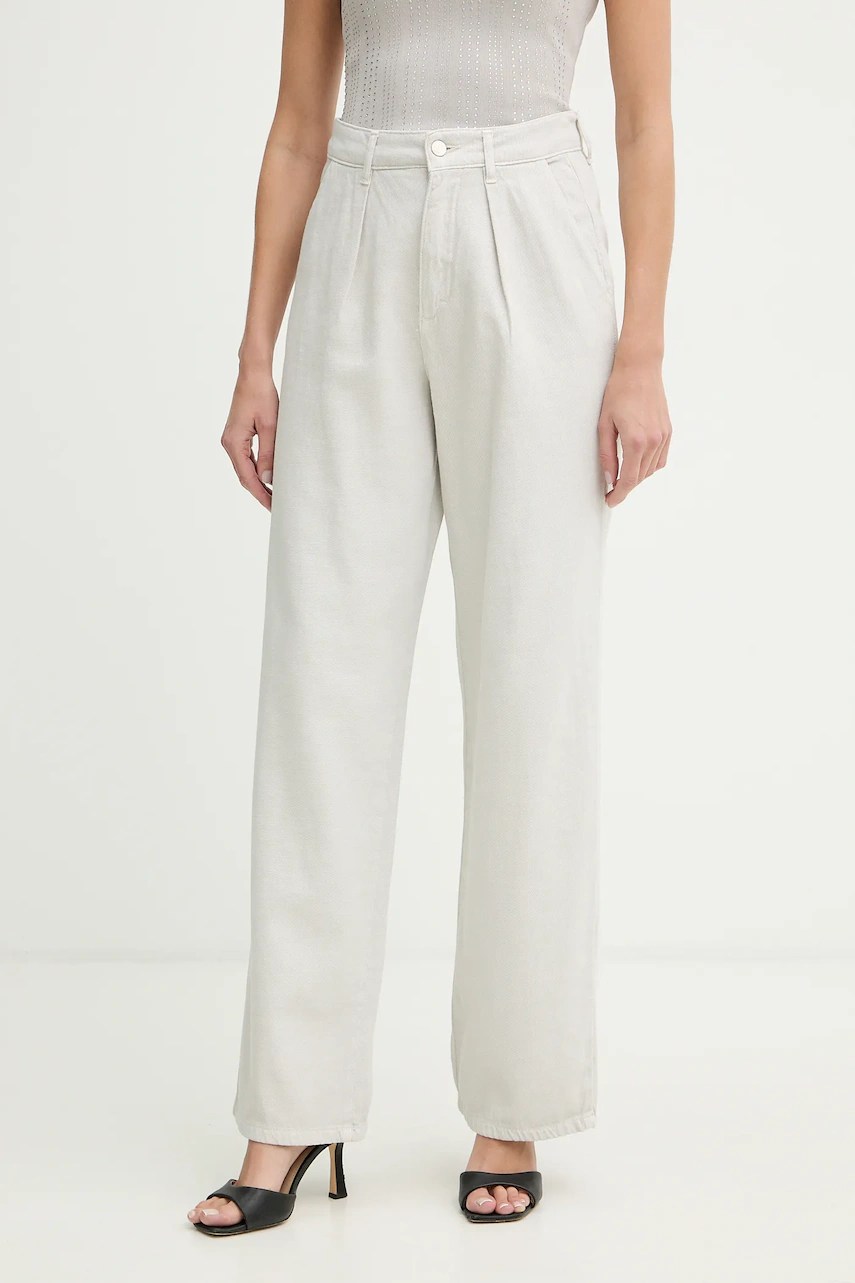 Pantaloni fracomina din bumbac cu croială lejeră Pantaloni fracomina din bumbac cu croială lejeră