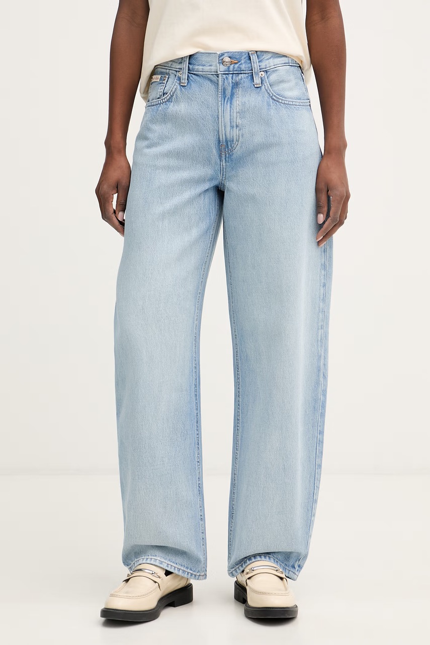 Blugi barrel pentru femei calvin klein jeans Blugi barrel pentru femei calvin klein jeans