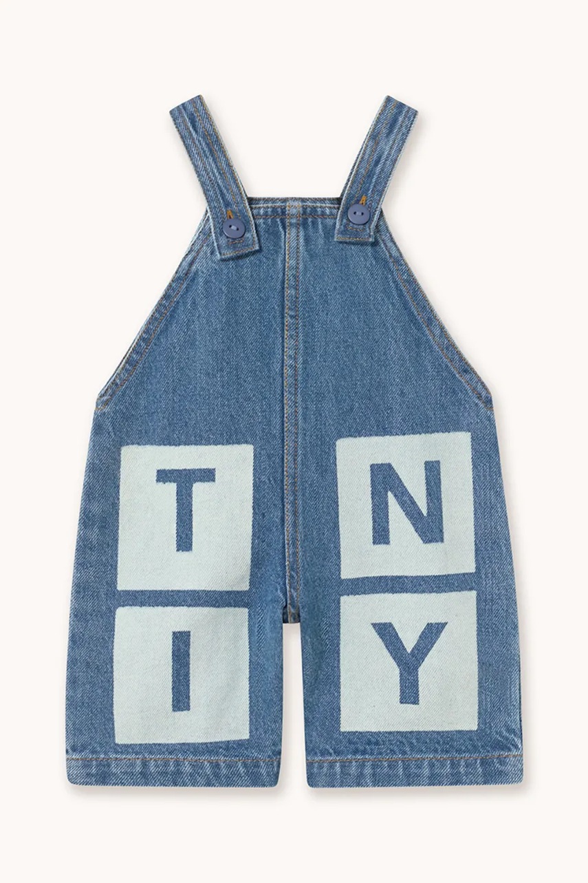 Salopetă din DENIM pentru copii tinycottons TINY DENIM DUNGAREE BABY Salopetă din DENIM pentru copii tinycottons TINY DENIM DUNGAREE BABY