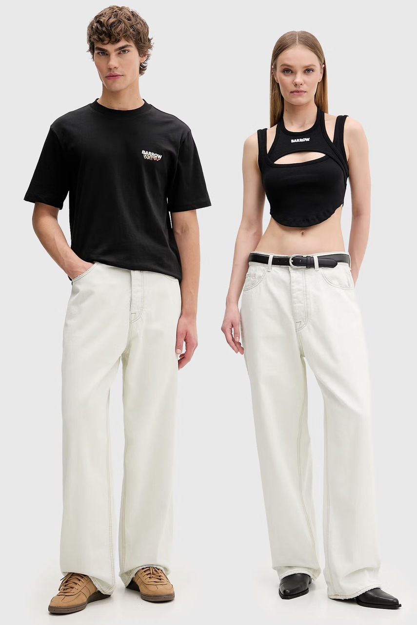 Blugi barrow cu talie înaltă Blugi barrow cu talie înaltă